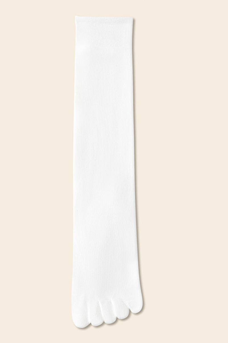 Women's  Breathable Five-Toe High-Top Cotton Yoga Socks
