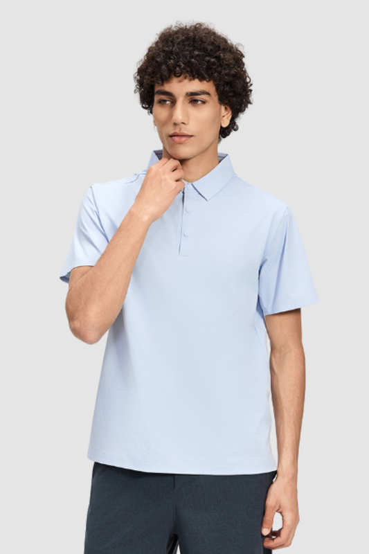 Men's Summer Breathable Polo Short-Sleeved T-shirt