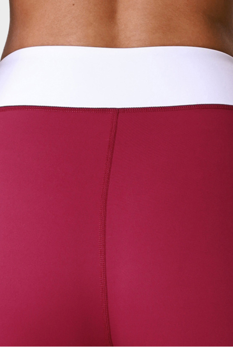 Women's Cross V-Waist Color-Block Sculpting Yoga Leggings