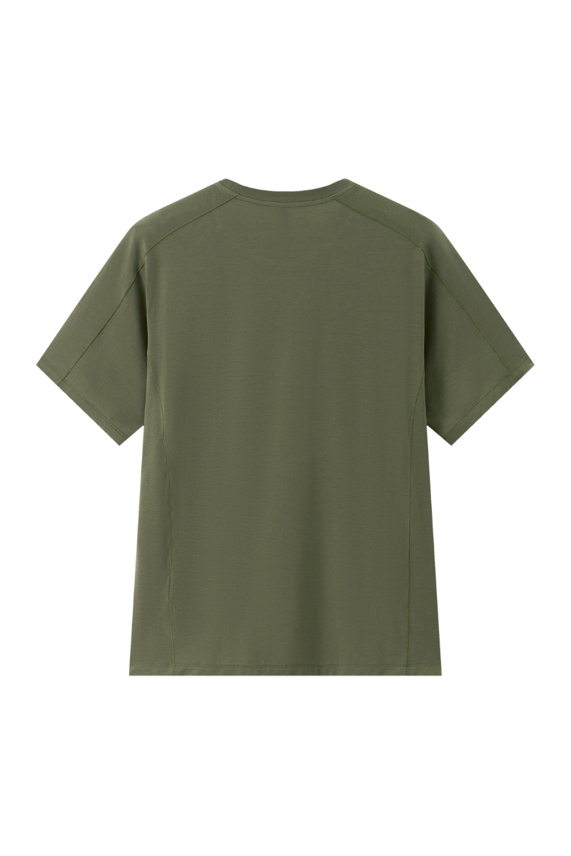 Men's Lightweight Crew Neck Tencel Lyocell Athletic T-shirt