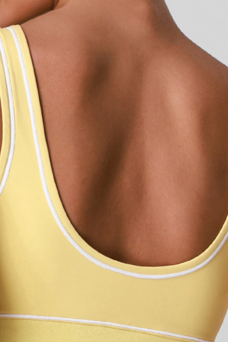 Women's Athletic Colorblock U-back Removable Pads Bra