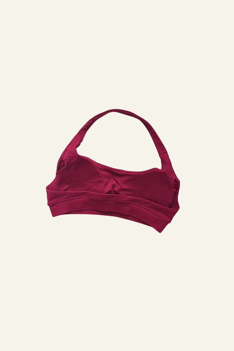 Women's Athletic Halter U-neck Backless Bra