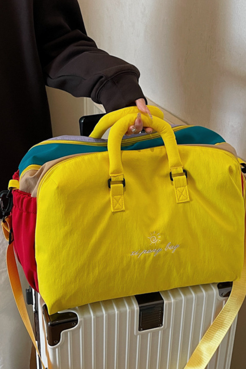 Dopamine Color Scheme 2-in-1 Handheld & Crossbody Sports Bag