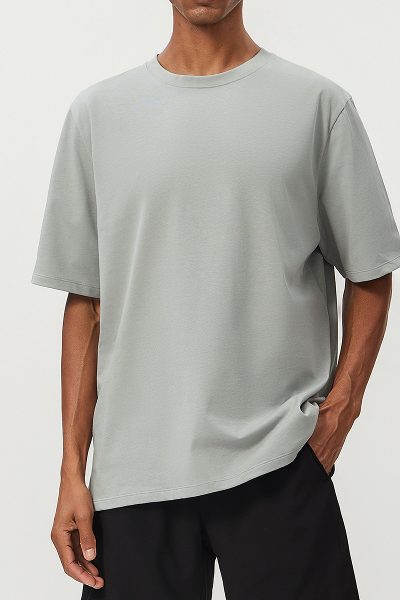 Men's  Summer 100% Cotton Breathable Loose Sports T-Shirt