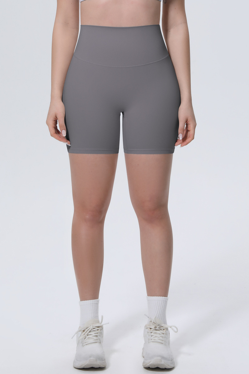 Women's Athletic Ice-Skin Breathable Solid Color Yoga Shorts
