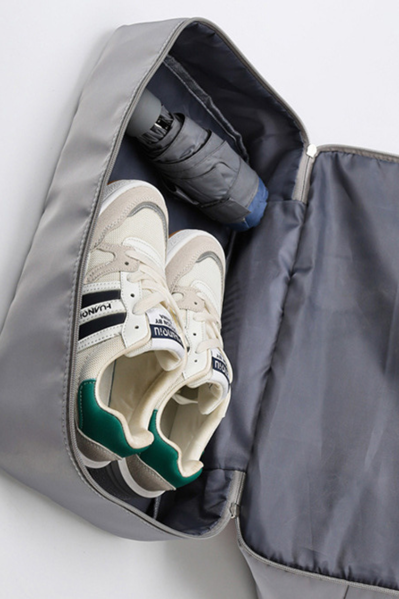 Large Capacity Bottom Zippered Compartment Handle Bag