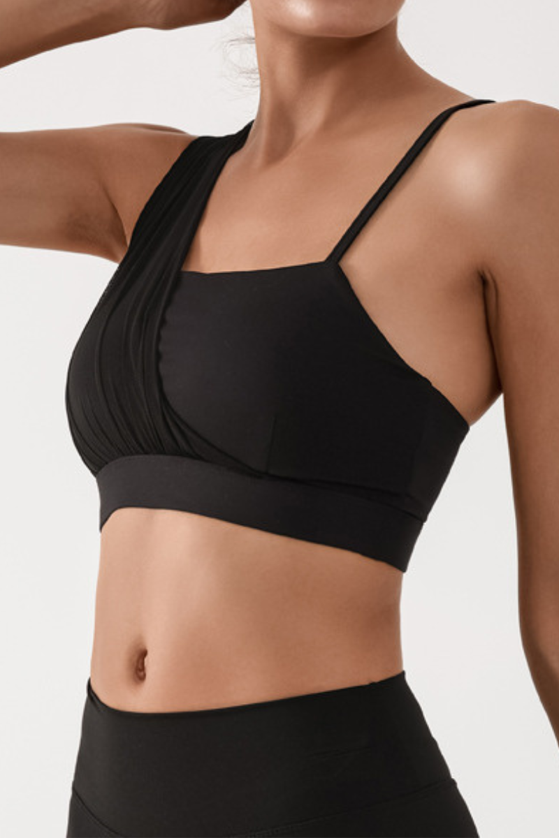 Women's Mesh Splicing Color-Block Quick-Dry Sports Bra