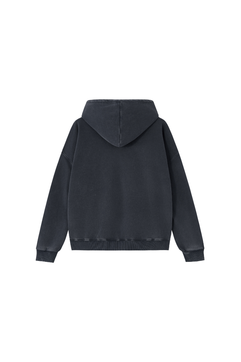 Men's  Fall 100% Cotton Washed Vintage Heavyweight Hoodie