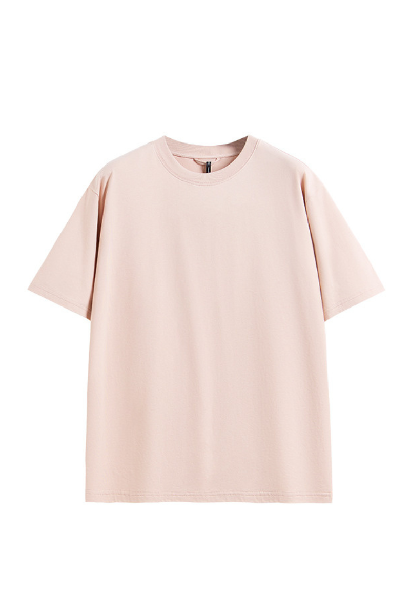 Men's Cooling Solid Quick Dry Drop Shoulder Loose Fit T-Shirt