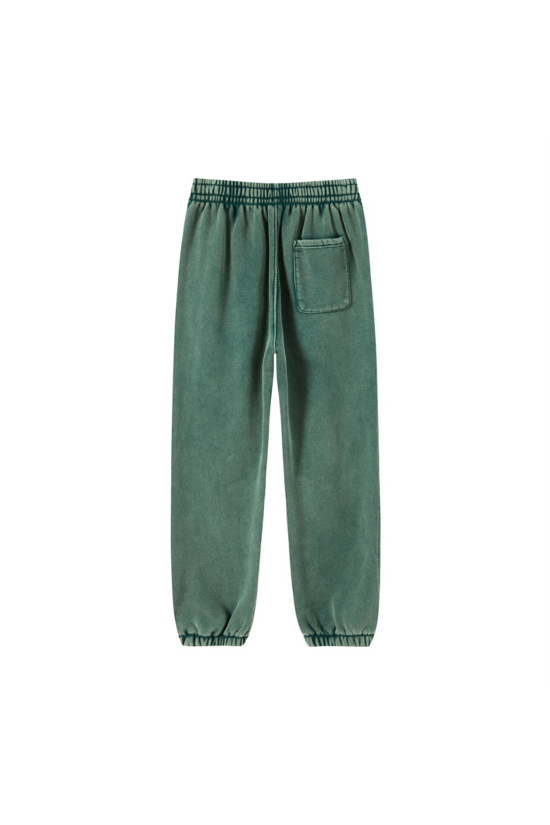 Unisex Fall Fleece Wax Dyed  Vintage Athletic Jogger