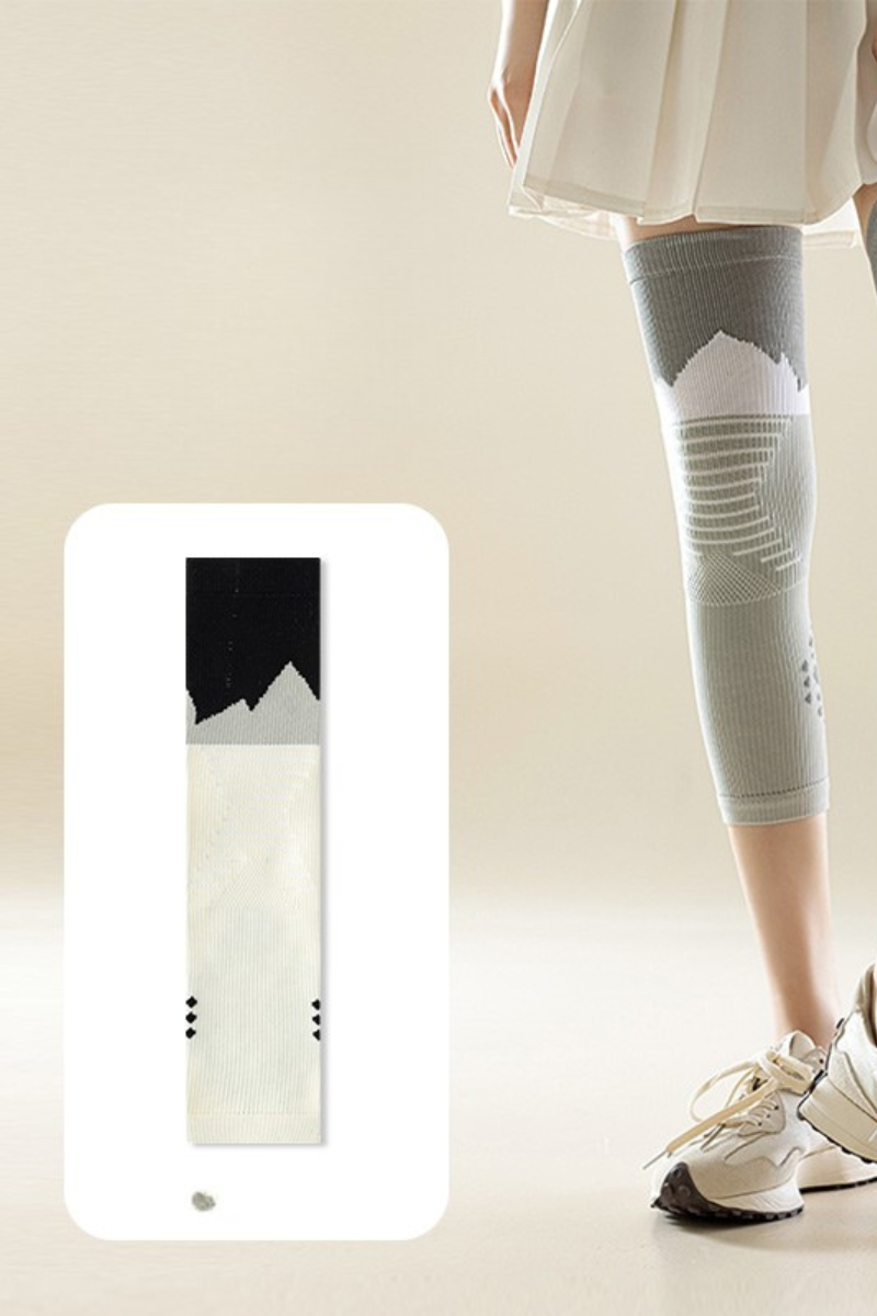 Women's Color Block Anti-Slip Sports Knee-High Socks