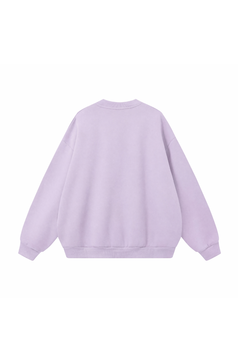 Men's Fall Heavyweight Fleece Cropped Crew Neck Sweatshirt