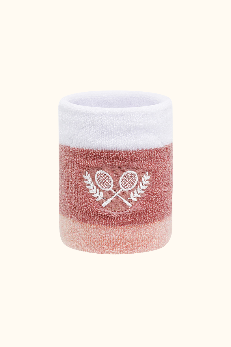 Sports Embroidered Sweat Absorbent Tennis Wristbands