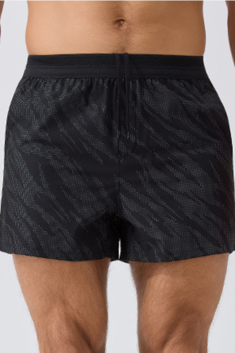 Men's Reflective Dot 2-in-1 Racing Running Shorts