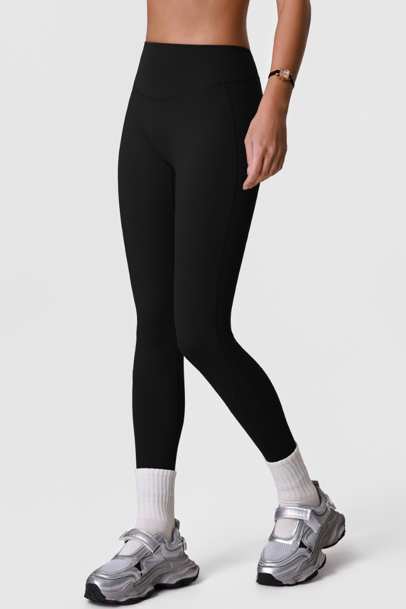 Women's Athletic High-Waisted Pleated Slim Fit Yoga Leggings