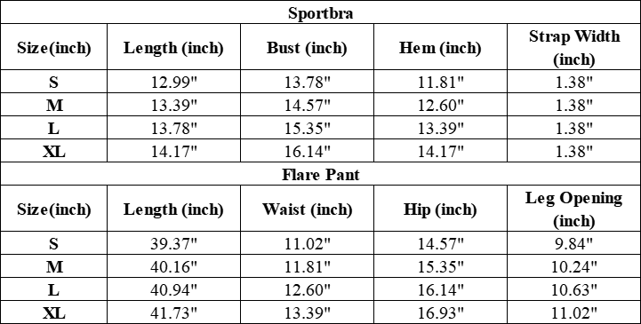 Women's Brushed Pleated Sports Yoga Bra And Flared Pant Set