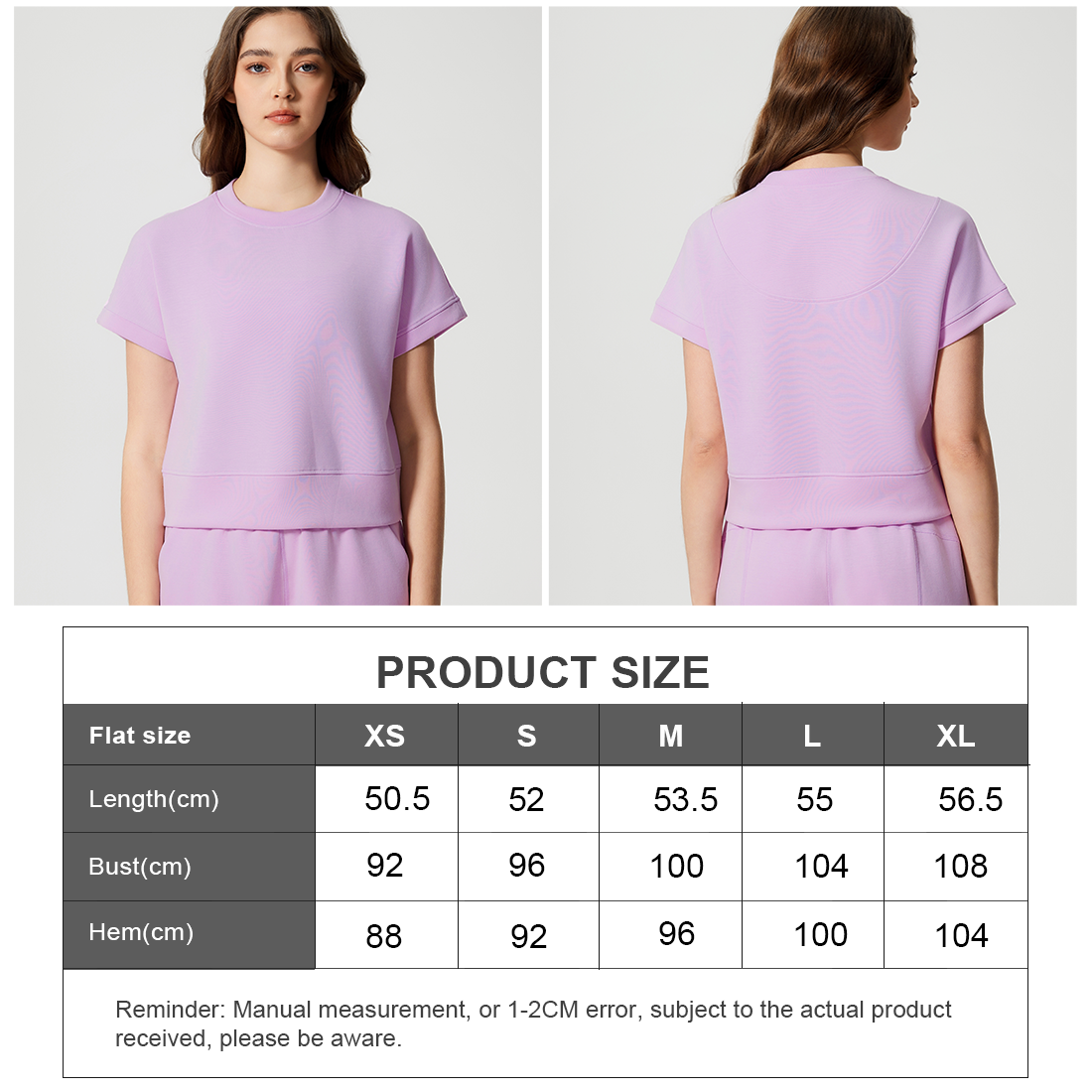 Women Round Neck Short Sleeve Drop Shoulder Sleeve Loose Running Sports Fitness Yoga T-Shirt