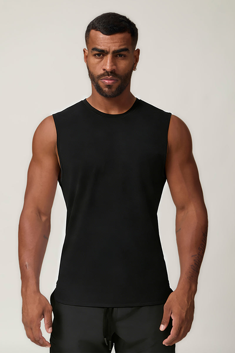 Men's Summer Cool Breathable Wide Strap Sleeveless Tank Top