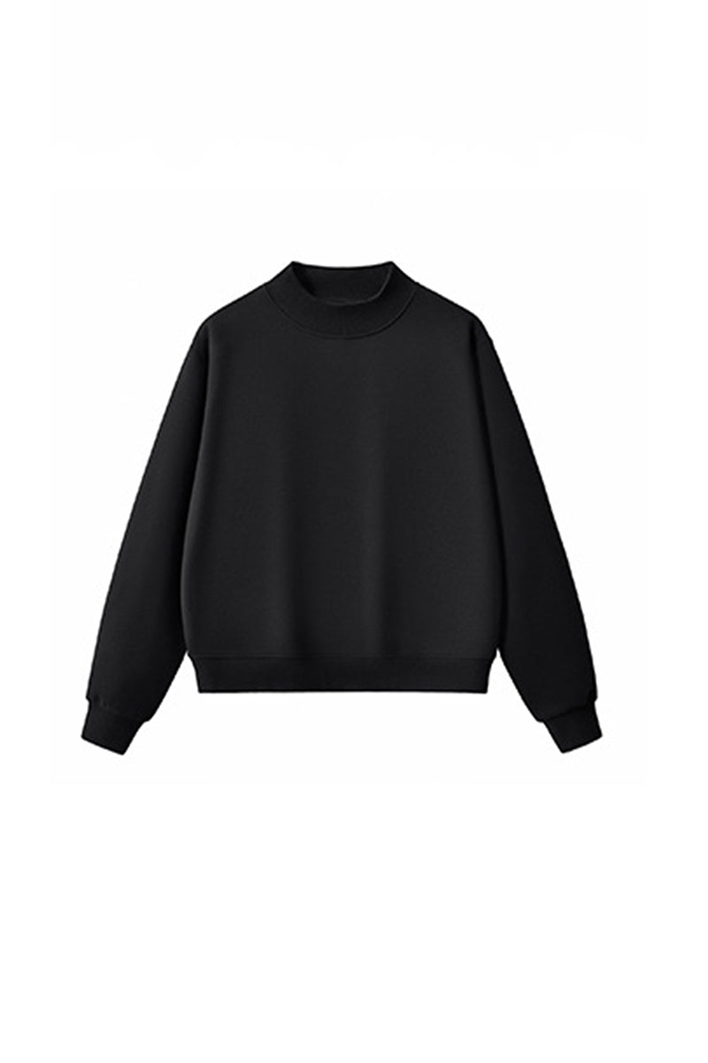 Unisex Cozy Fleece Mock Neck Sweatshirt