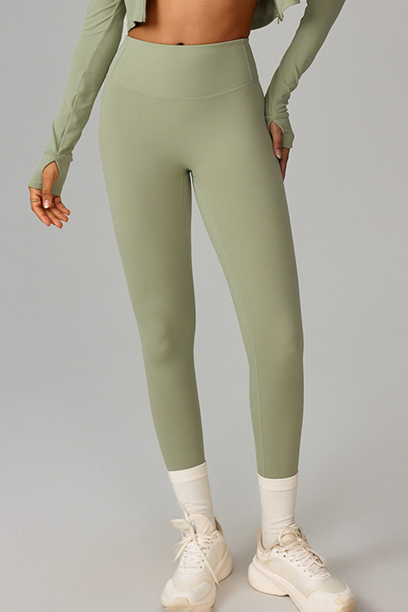 Women High-Waist Quick-Dry Pleated Buttocks Lift Leggings