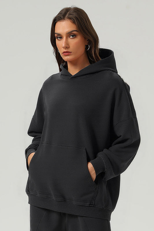 Unisex Vintage Washed Heavyweight Cotton Hoodie