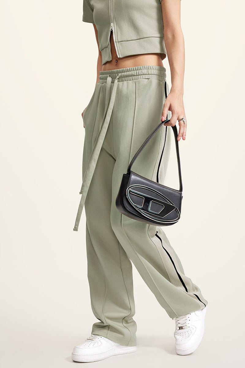 Sports Pants with Side Stripes - Elastic Joggers for Training & Casual