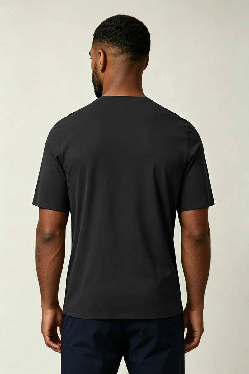 Men's Summer Color Block Seamless Cooling Quick-Dry T-shirt