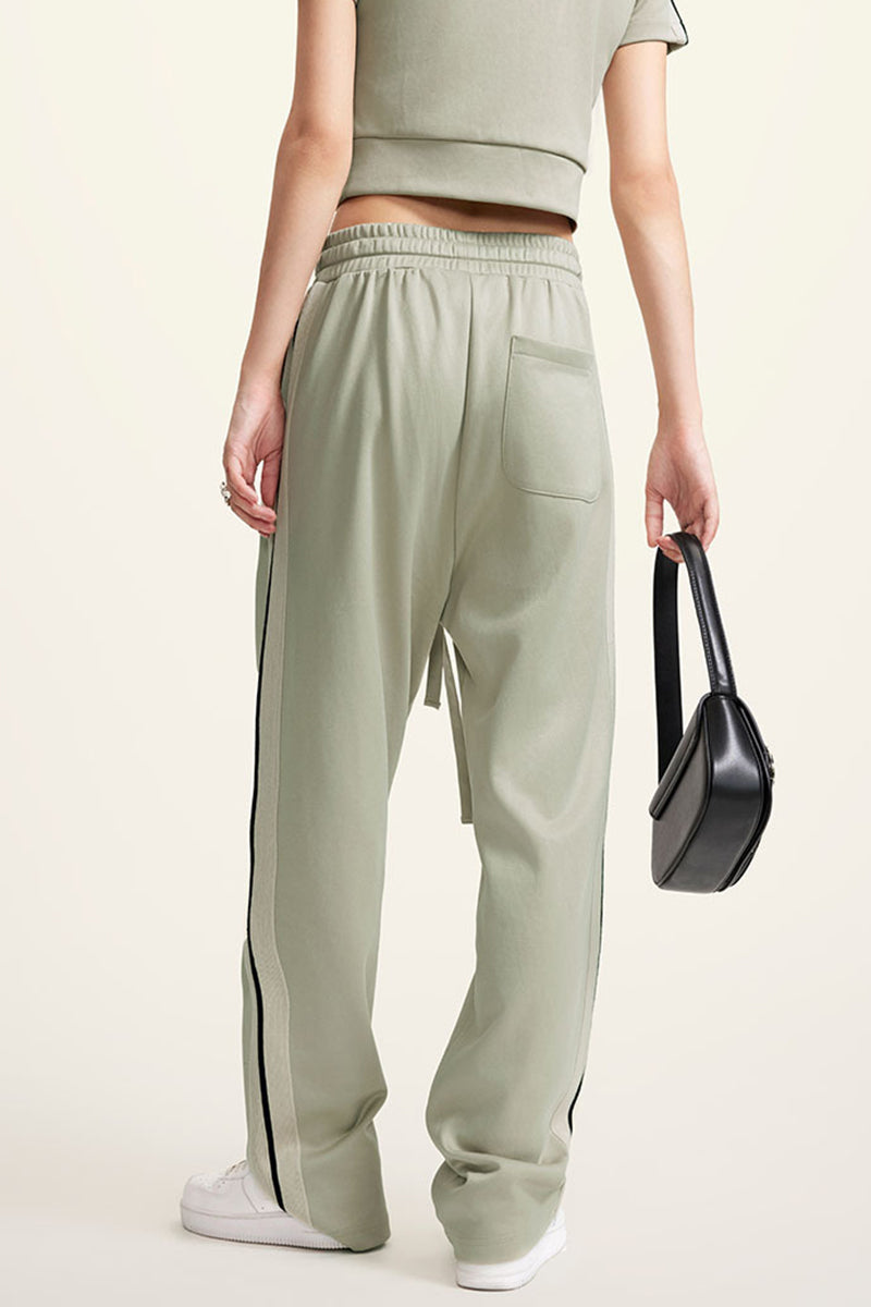 Sports Pants with Side Stripes - Elastic Joggers for Training & Casual
