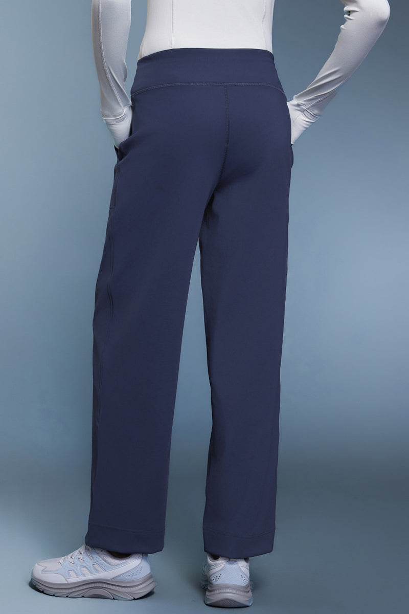 Women Loose Straight Leg Fleece-Lined Yoga Running Sweatpants
