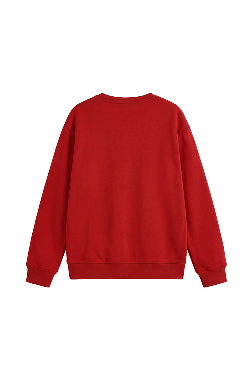 Women's Fall Christmas Santa Bow Printed Multicolor Pullover