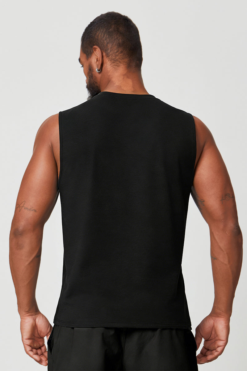 Men's Summer Cool Breathable Wide Strap Sleeveless Tank Top