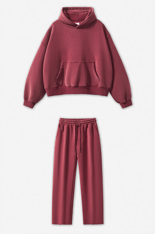 Unisex Vintage Wash Raglan Hoodie And Pants