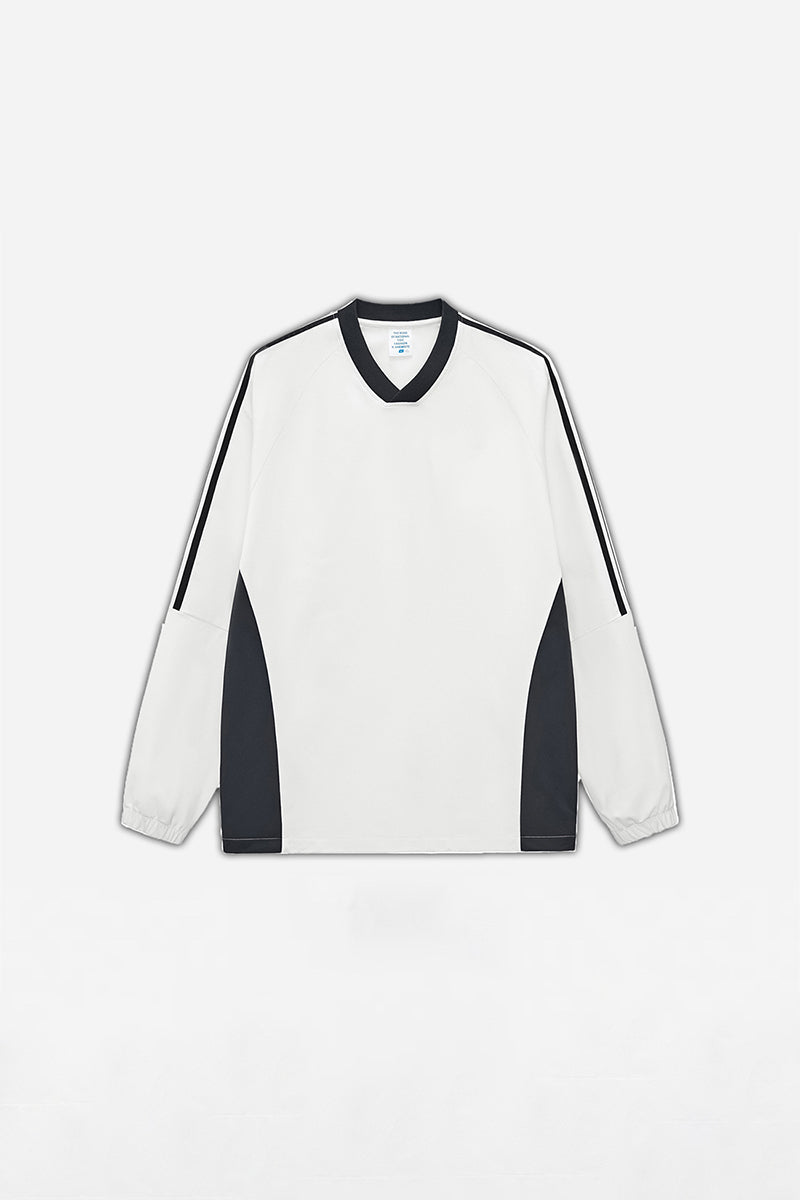 Unisex Casual Retro Contrast Stripe Hoodie