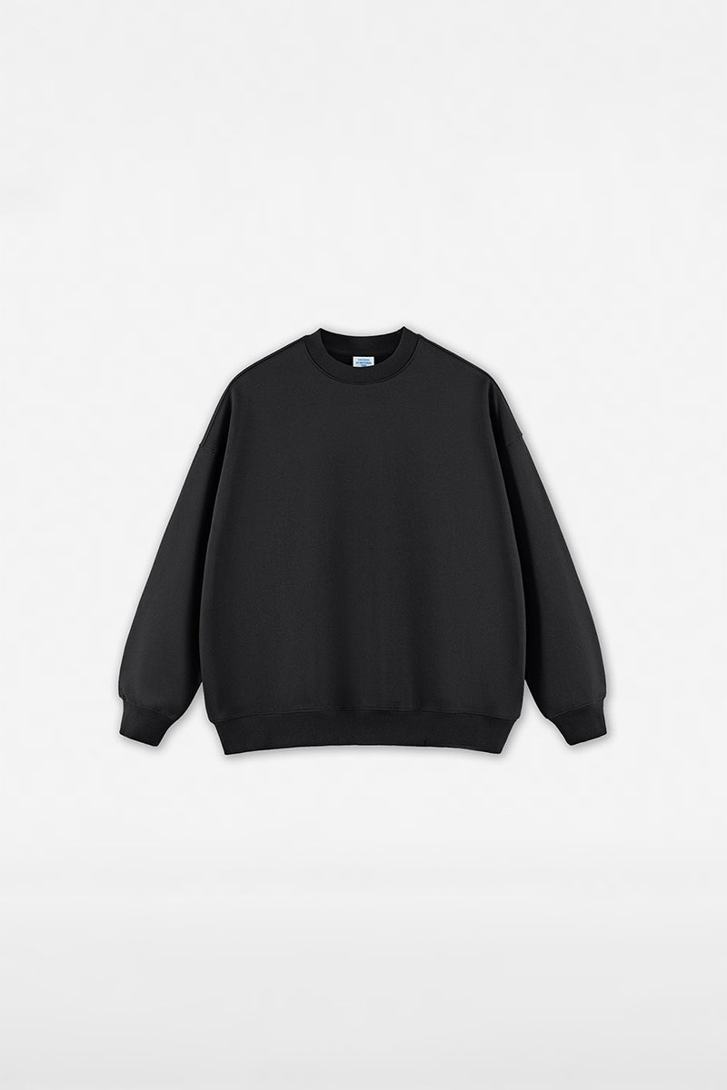 Unisex Heavyweight Brushed Crew Neck Casual Hoodie