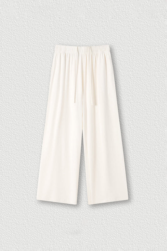 Men's Streetwear High-Stretch Straight-Leg Pants