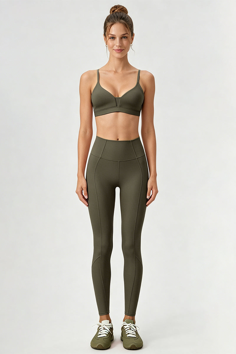 Women's Camisole Bra And Sculpting Leggings Yoga Set