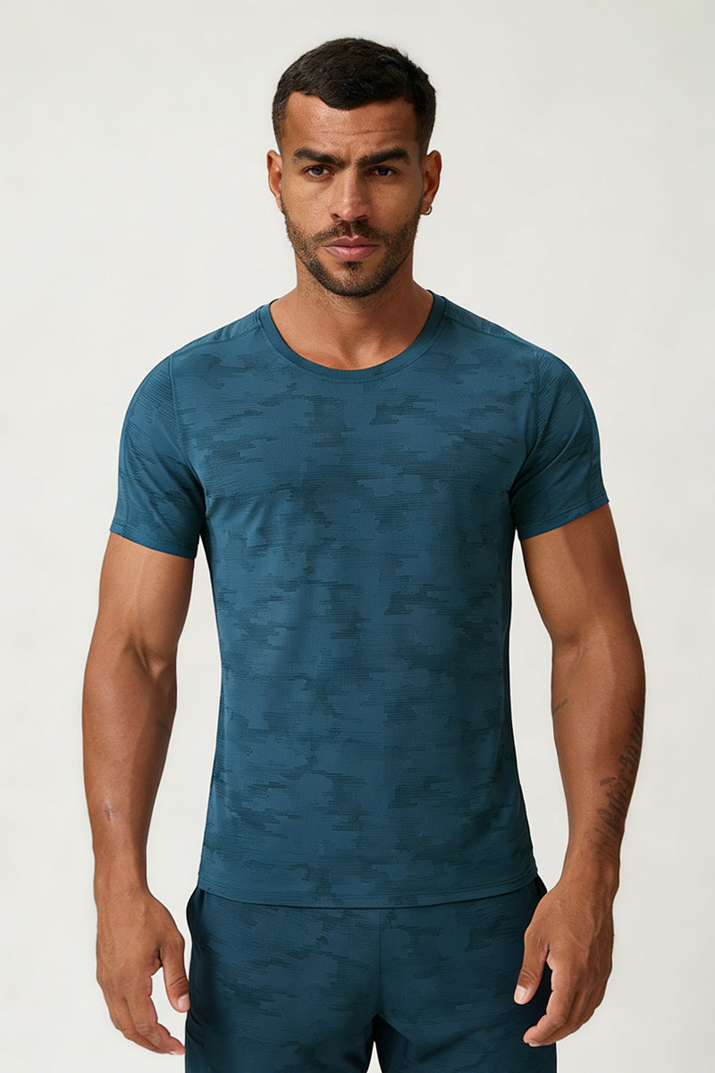 Men's Summer Cooling Lightweight Round Neck Sport T-shirt