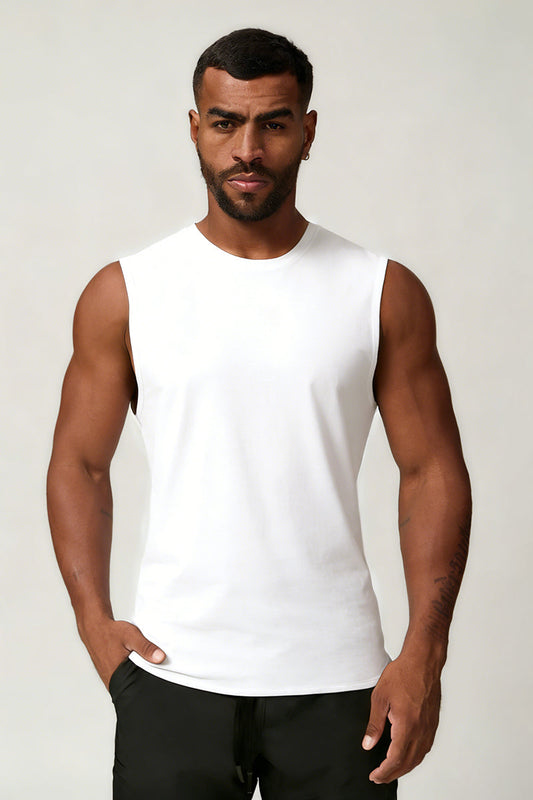 Men's Summer Cool Breathable Wide Strap Sleeveless Tank Top