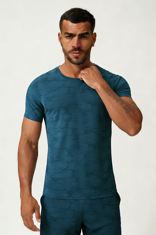 Men's Summer Cooling Lightweight Round Neck Sport T-shirt