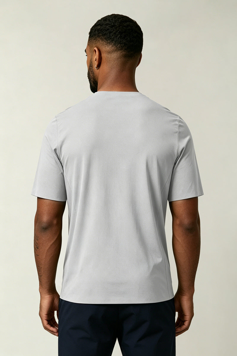 Men's Summer Color Block Seamless Cooling Quick-Dry T-shirt