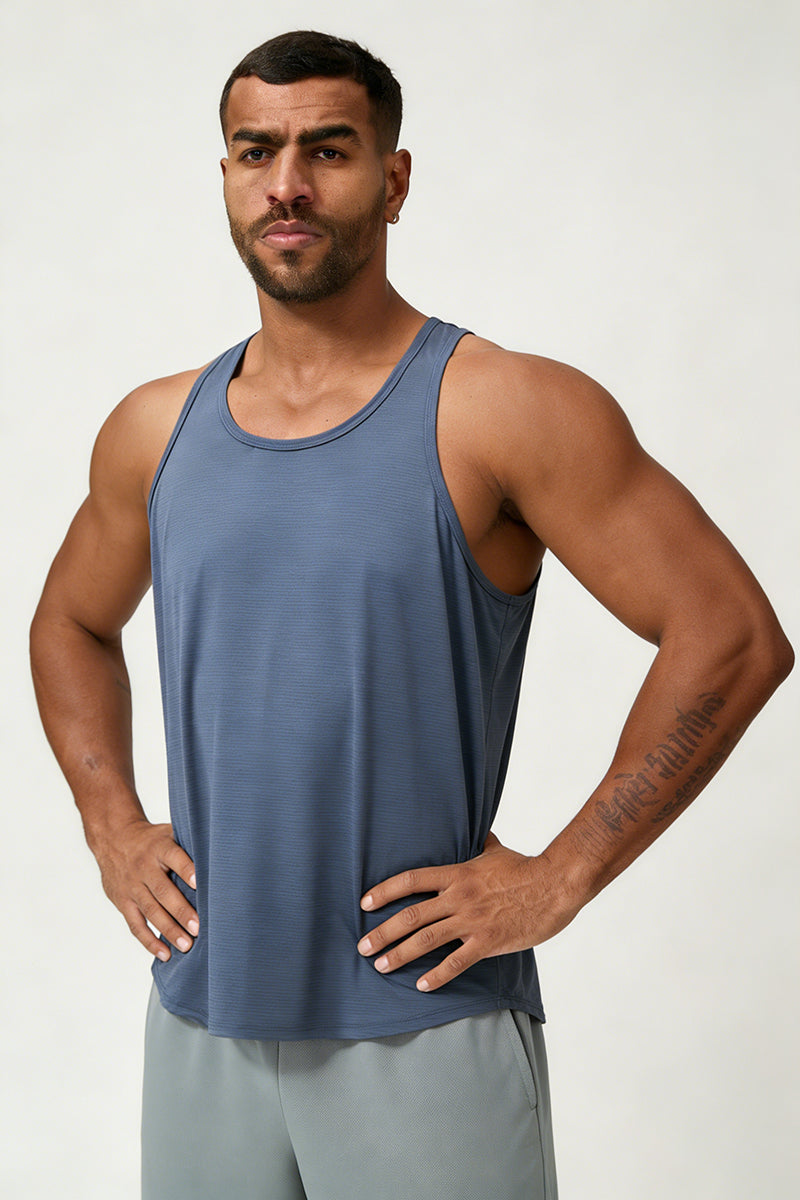 Men's Summer Skin-Friendly Breathable Racerback Tank Top