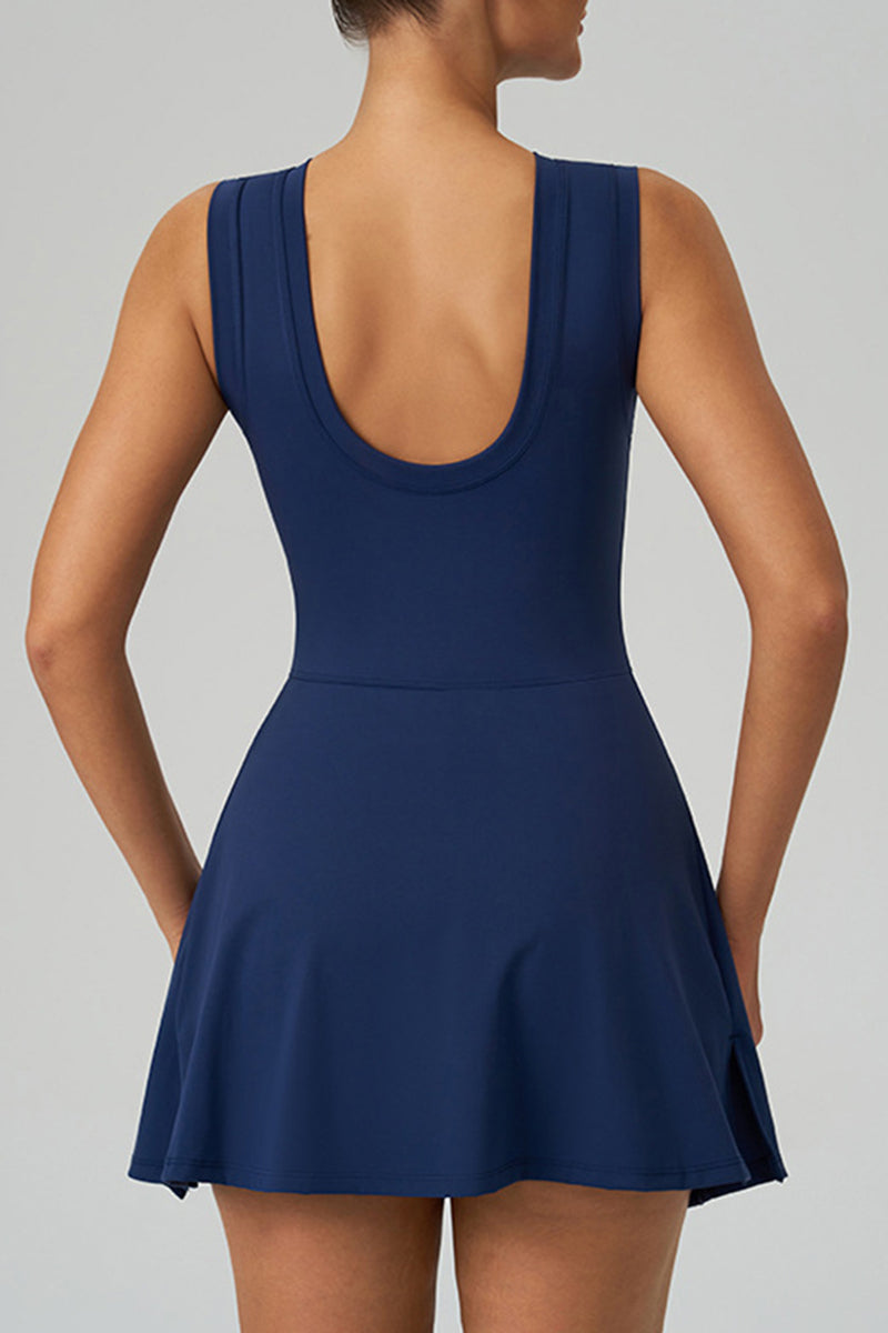 Women Fake Two-Piece Sports Dress