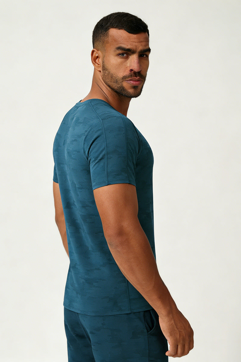 Men's Summer Cooling Lightweight Round Neck Sport T-shirt