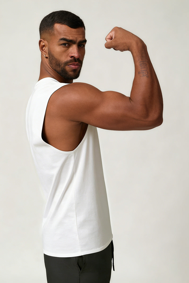 Men's Summer Cool Breathable Wide Strap Sleeveless Tank Top