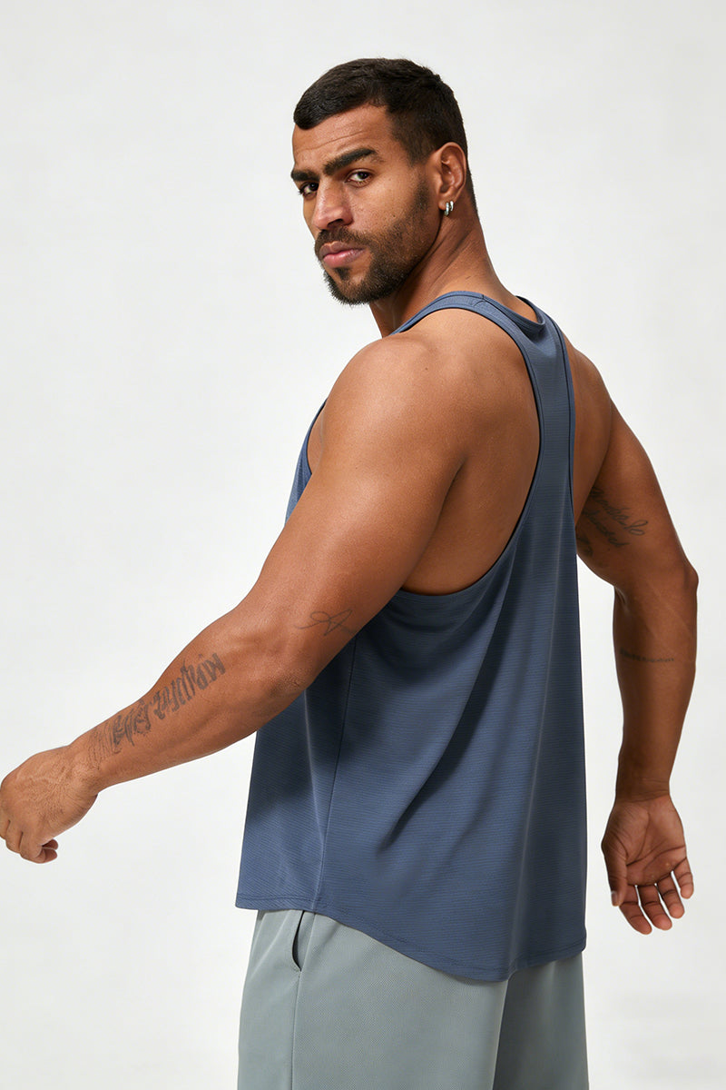 Men's Summer Skin-Friendly Breathable Racerback Tank Top