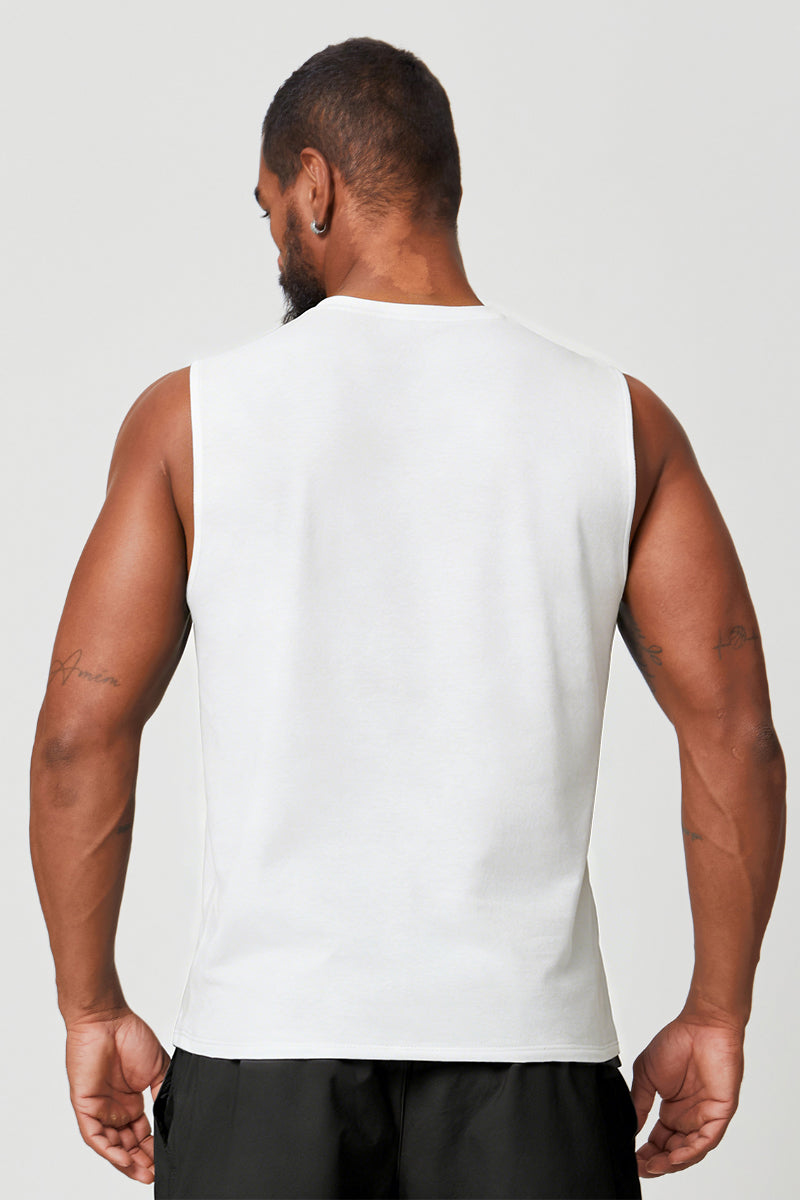 Men's Summer Cool Breathable Wide Strap Sleeveless Tank Top