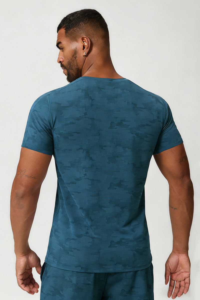 Men's Summer Cooling Lightweight Round Neck Sport T-shirt