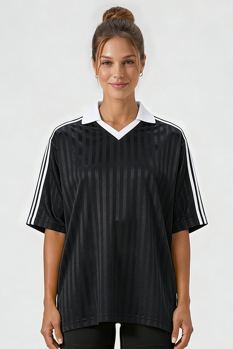 Unisex 165G lightweight retro V-neck sports jersey T-shirt