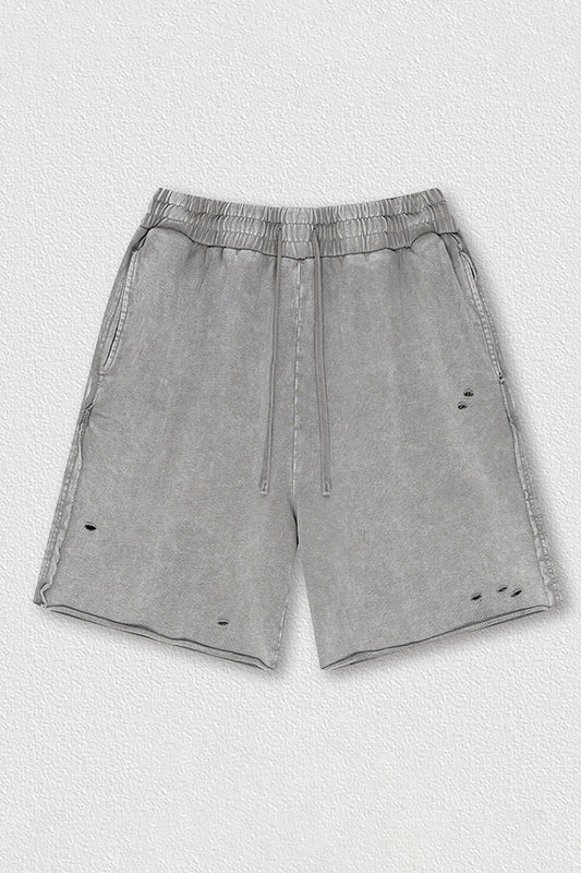 Post-Apocalyptic Washed Shorts - Unisex Loose Fit