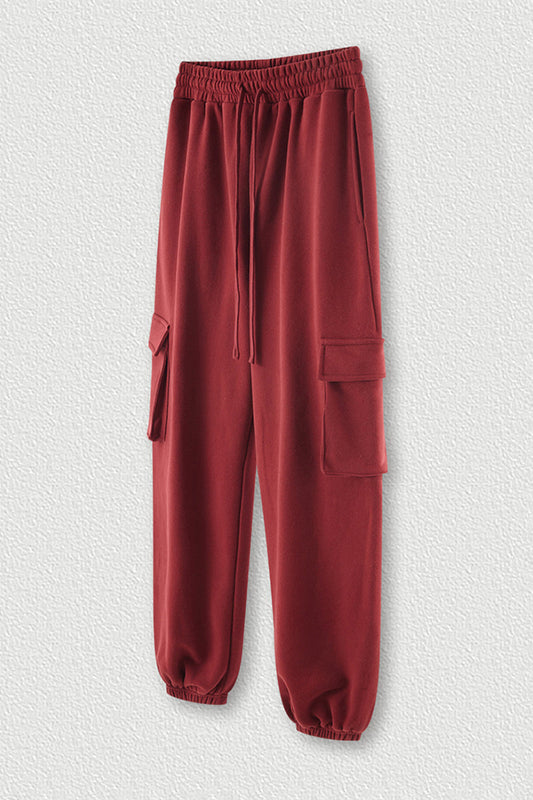 Fleece-Lined Cargo Joggers